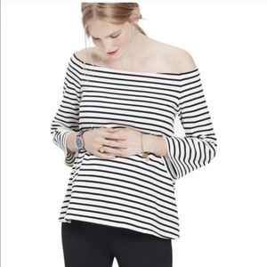 Hatch Maternity off the shoulder date night top